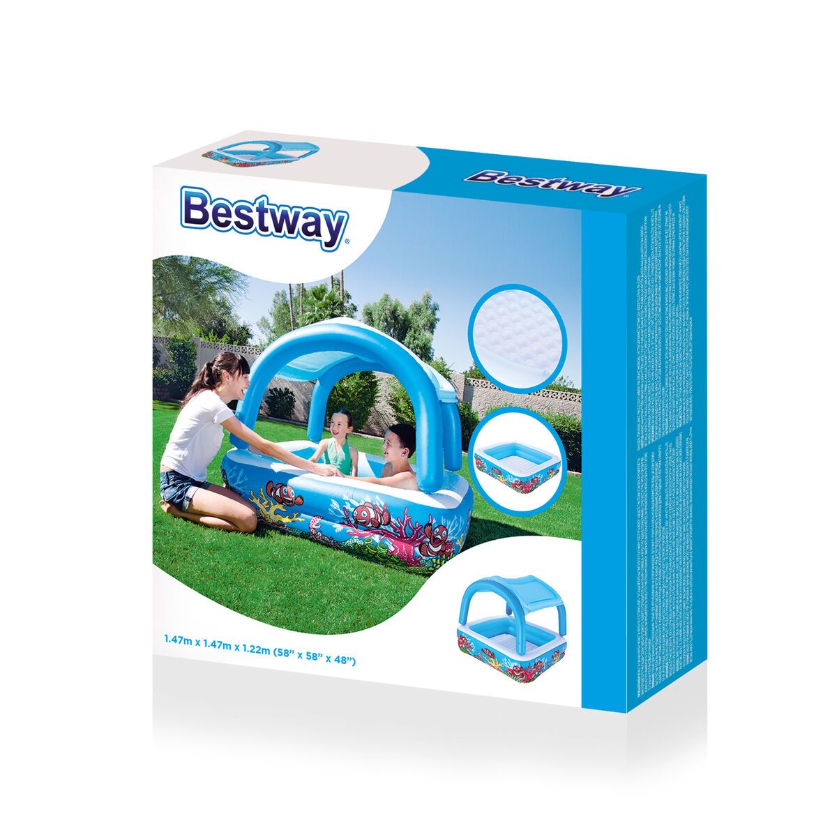 KALINDRA | BB. Inflatable Paddling Pool for Children Bestway 140 x 140 x 114 cm