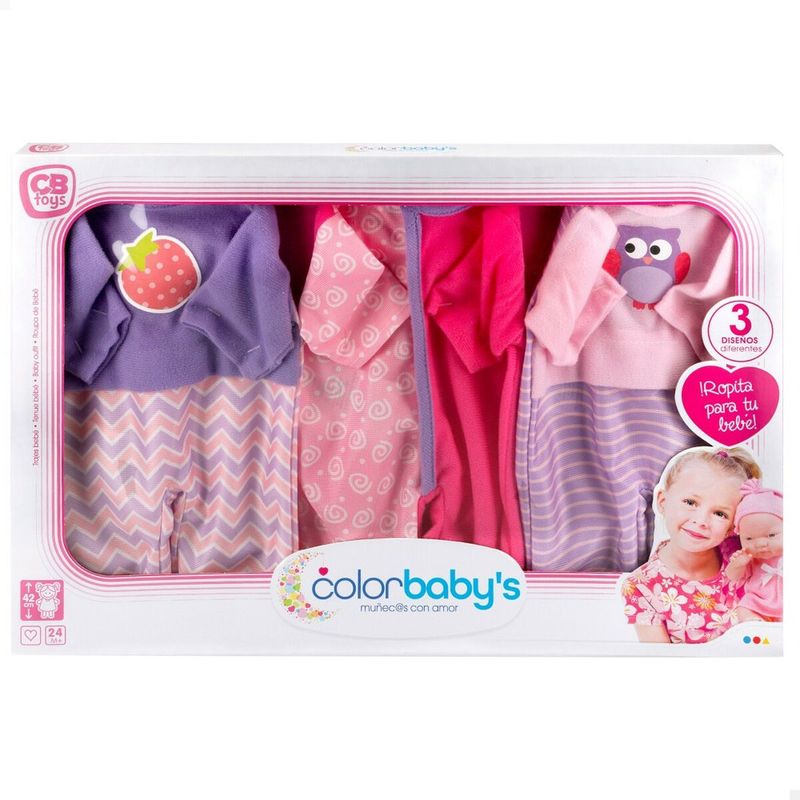 KALINDRA | BB. Kleidung für Puppen Colorbaby 3 Stücke 6 Stück