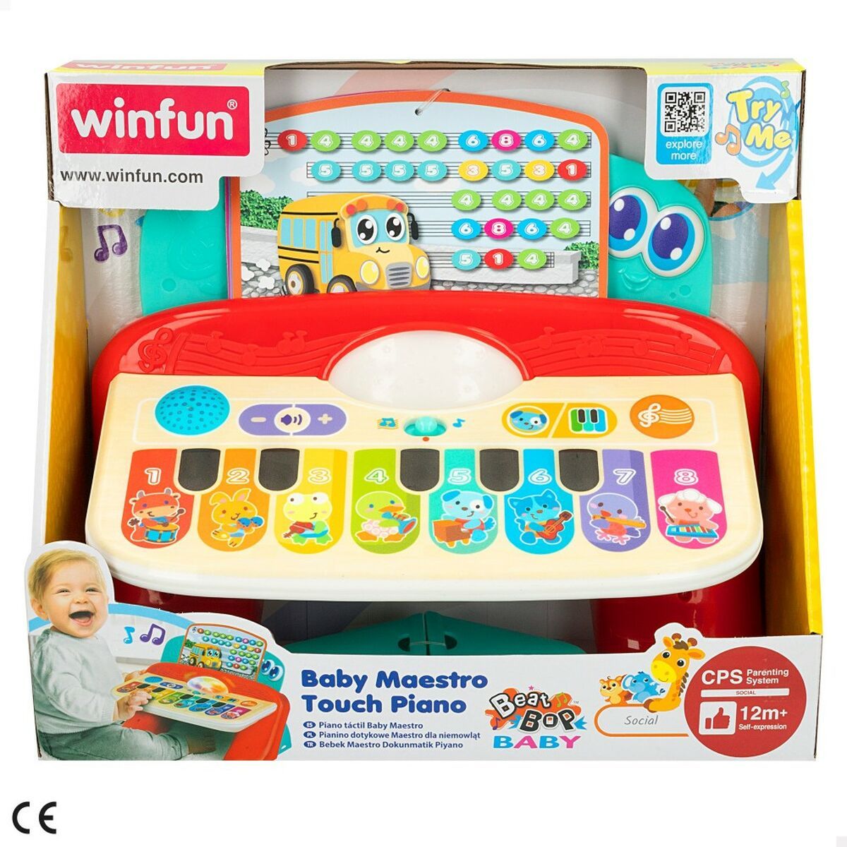 KALINDRA | BB. Interactive Piano for Babies Winfun 27 x 16 x 18 cm (2 Units)