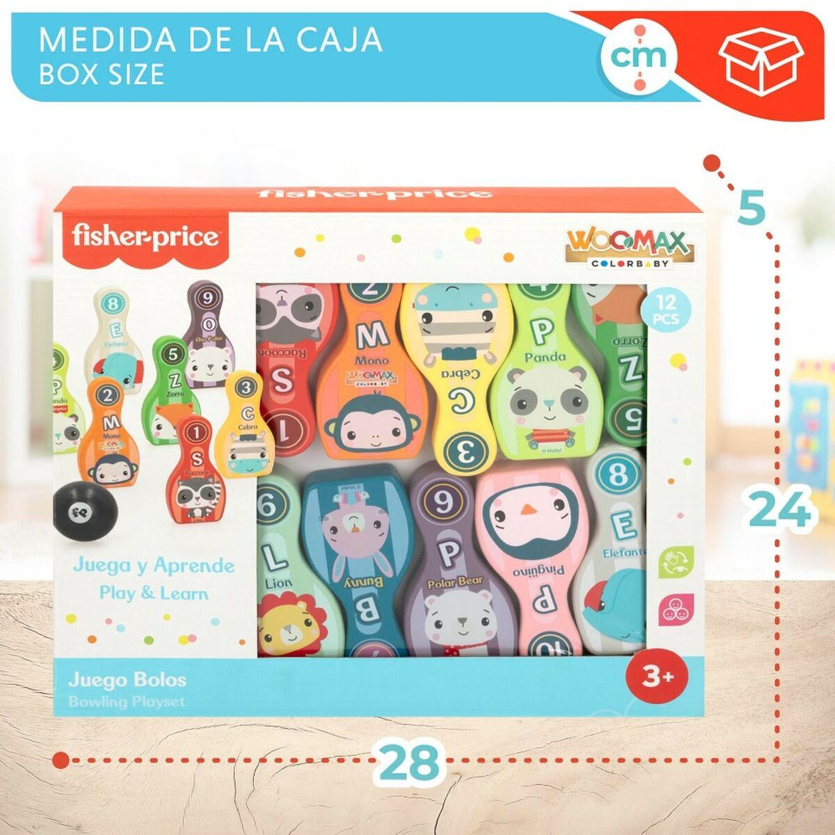 KALINDRA | BB. Bowling Game Fisher Price animals (6 Units)