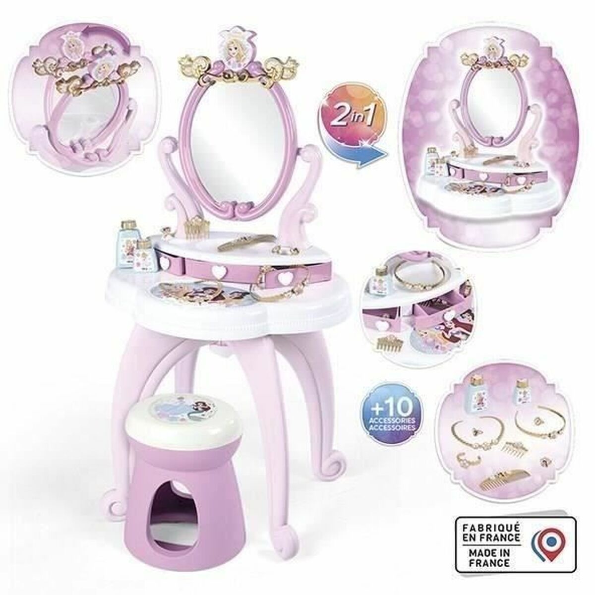 KALINDRA | BB. Dressing Table with Stool Smoby Princess