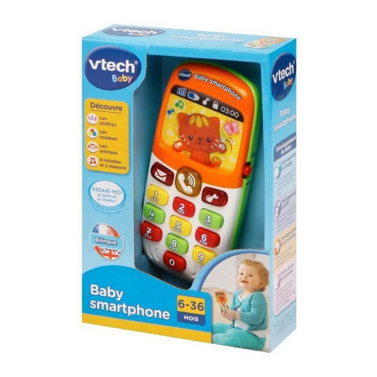 KALINDRA | BB. Toy telephone Vtech Baby Baby Bilingual Smartphone (FR)