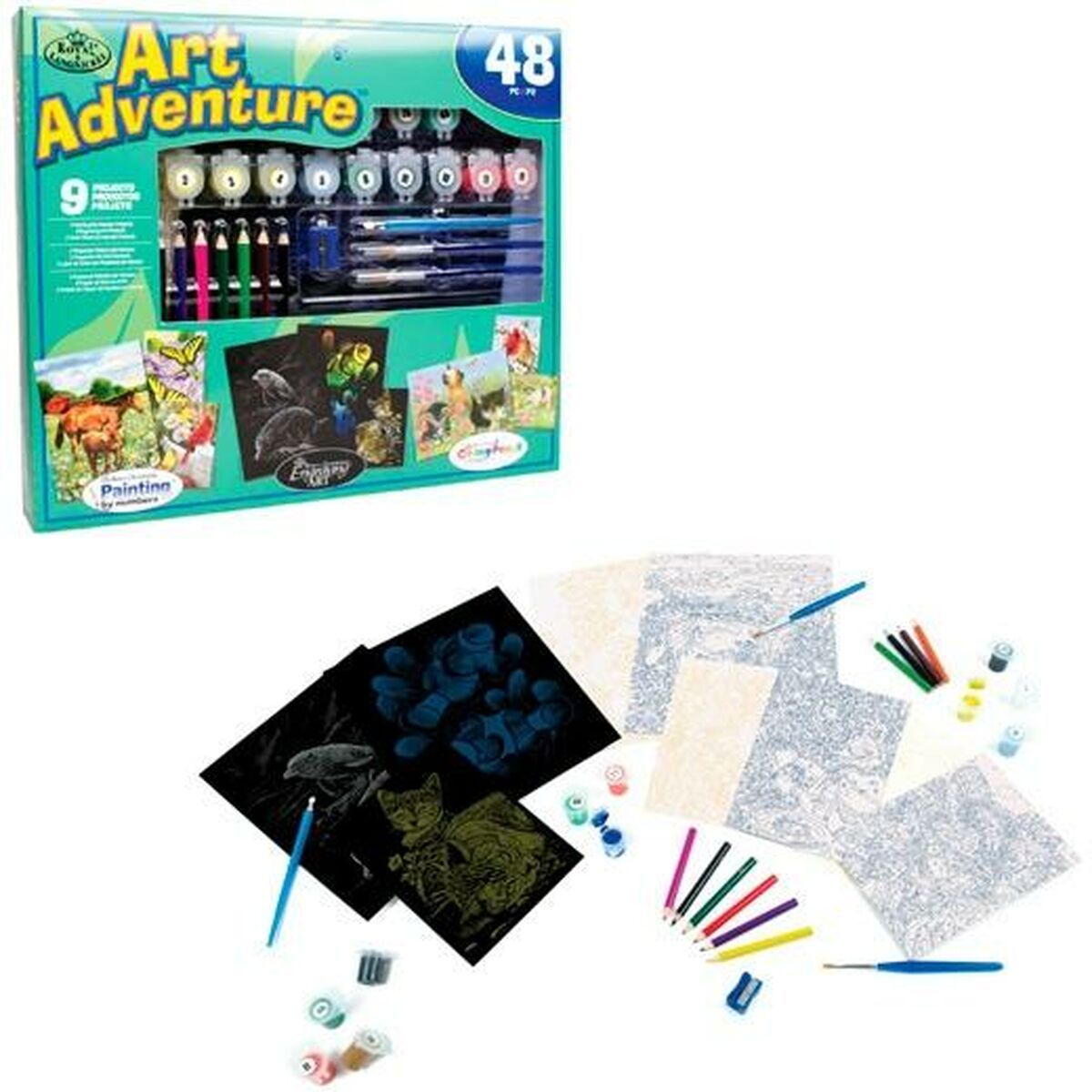 KALINDRA | BB. Paint by Numbers Set Royal &amp; Langnickel Art Adventure 48 Pieces
