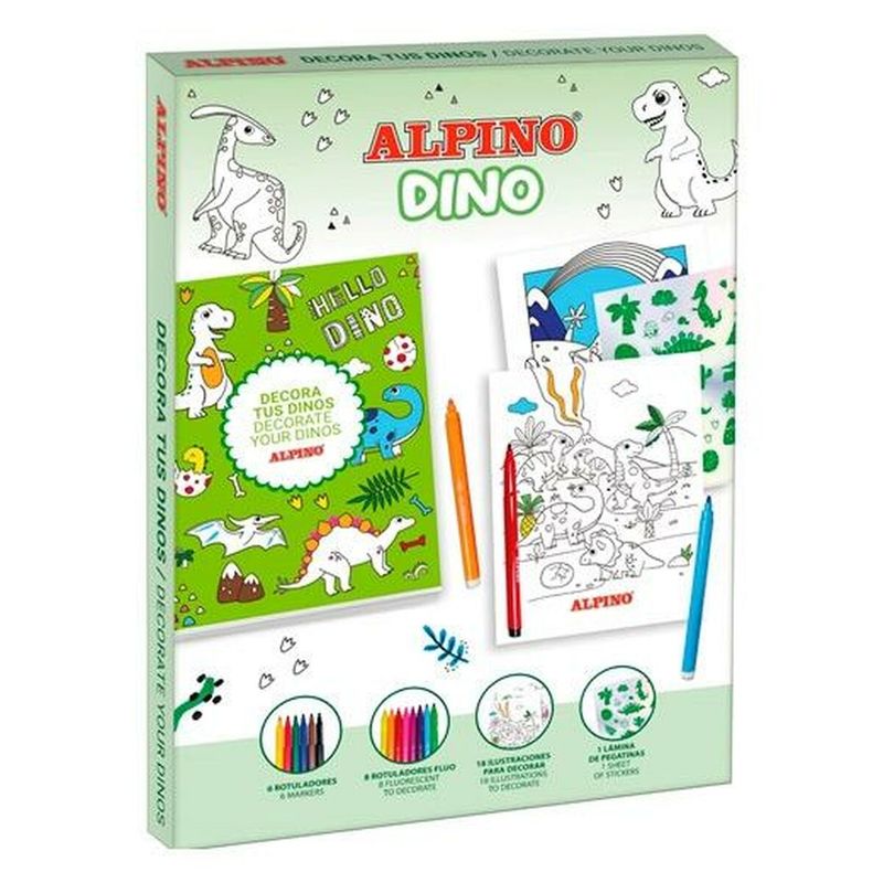 KALINDRA | BB. Pictures to colour in Alpino Dino Multicolour (6 Units)
