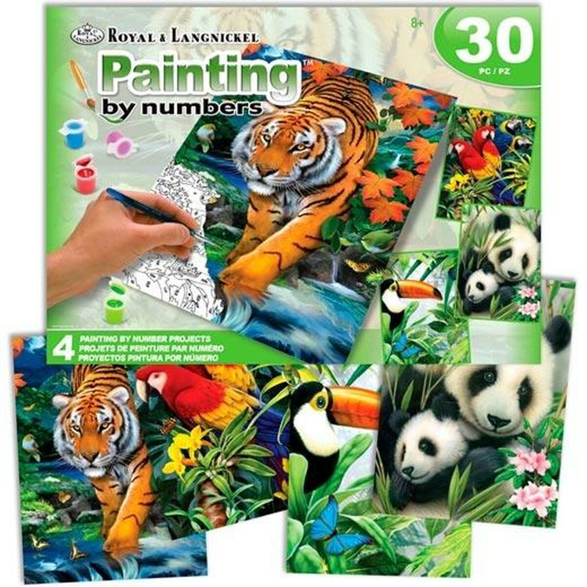 KALINDRA | BB. Paint by Numbers Set Royal &amp; Langnickel Jungle 30 Pieces