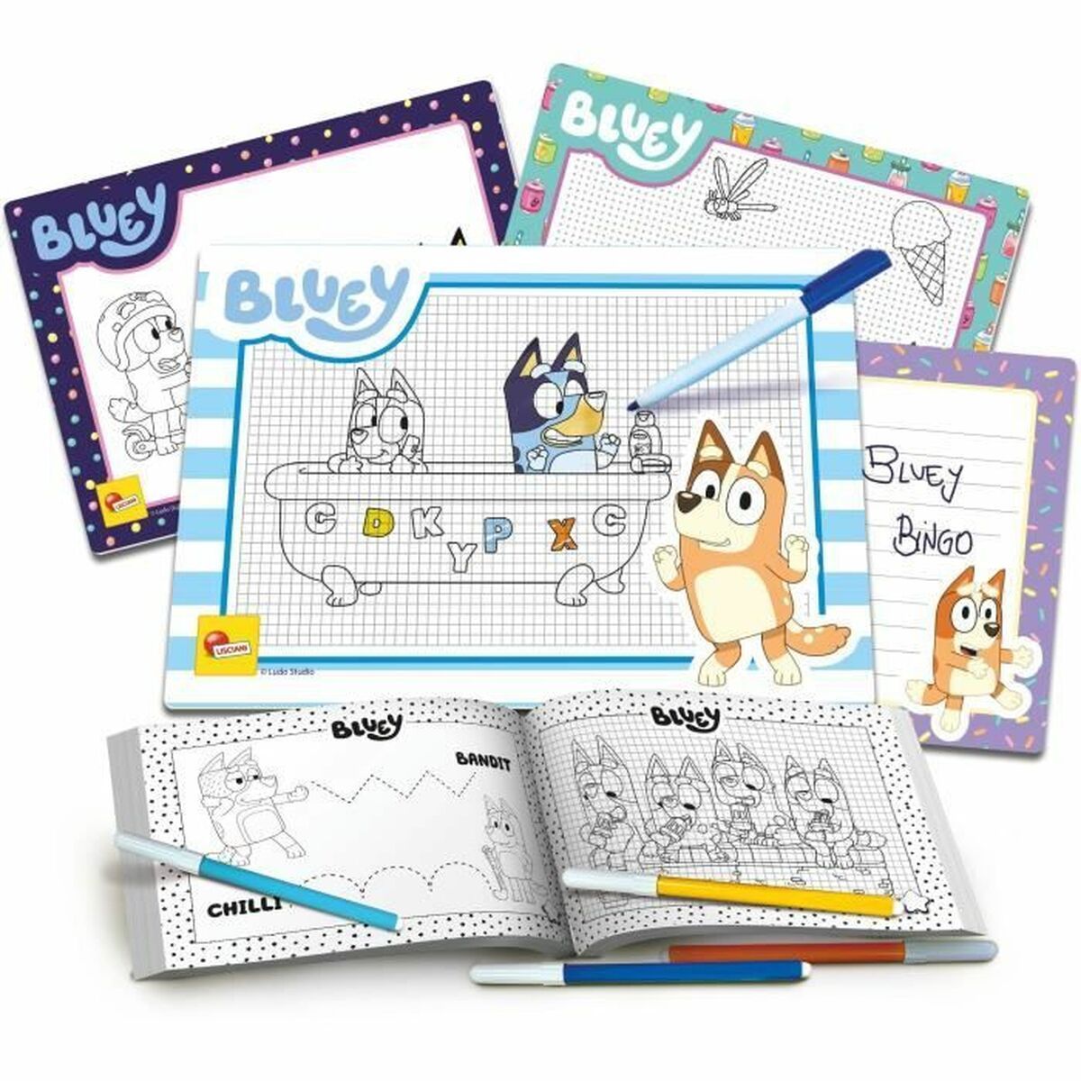 KALINDRA | BB. Drawing worksheets Lisciani Giochi Bluey Multicolour