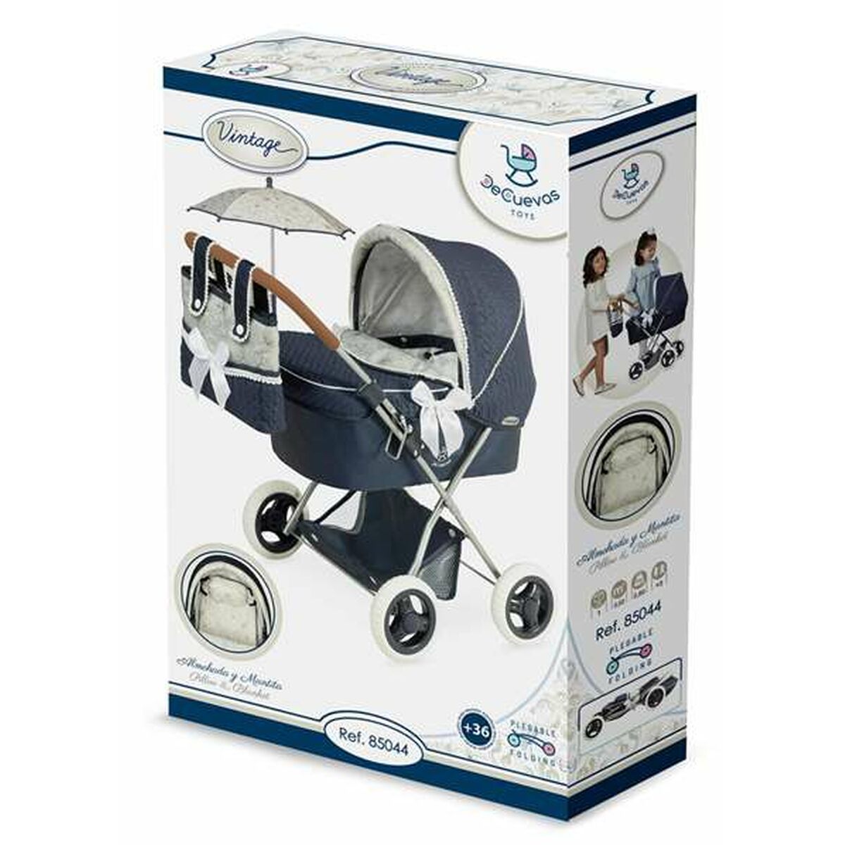 KALINDRA | BB. Doll Stroller Decuevas Vintage 38 x 65 x 60 cm