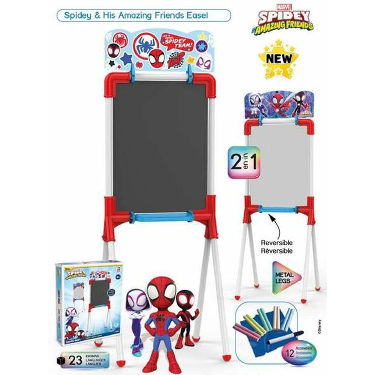 KALINDRA | BB. 2 in 1 Board Spidey Magnetic Accessories x 12 37 x 32 x 98 cm