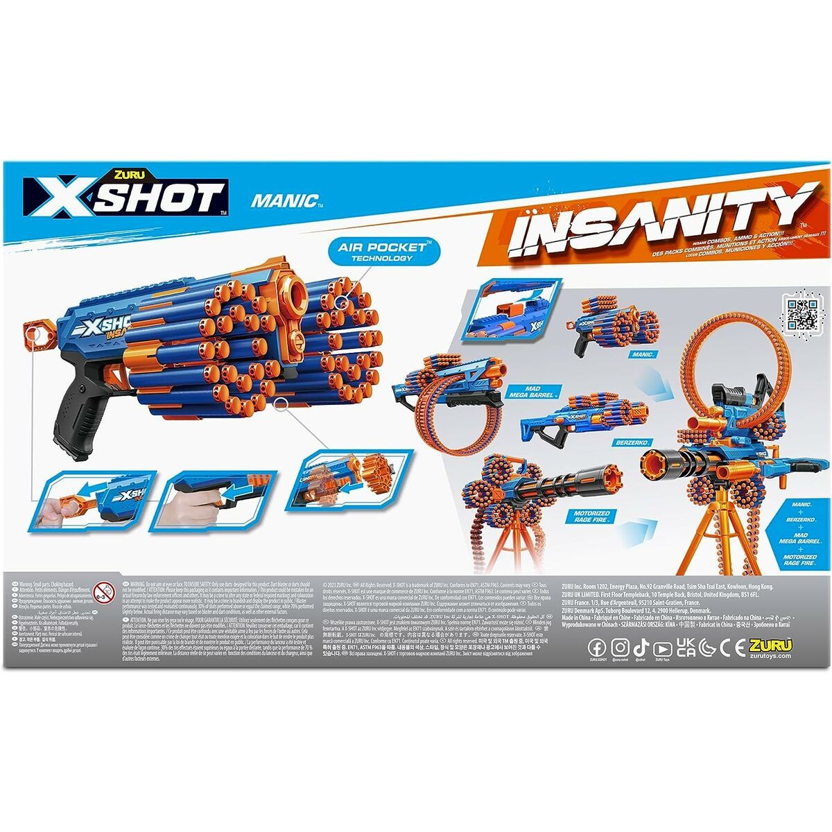 KALINDRA | BB. Dart Gun X-Shot Insanity- Manic