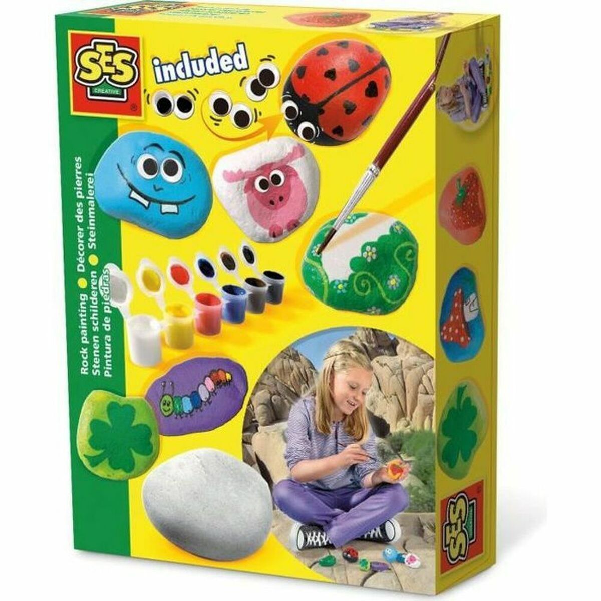 KALINDRA | BB. Painting set SES Creative Pinta piedras Yellow