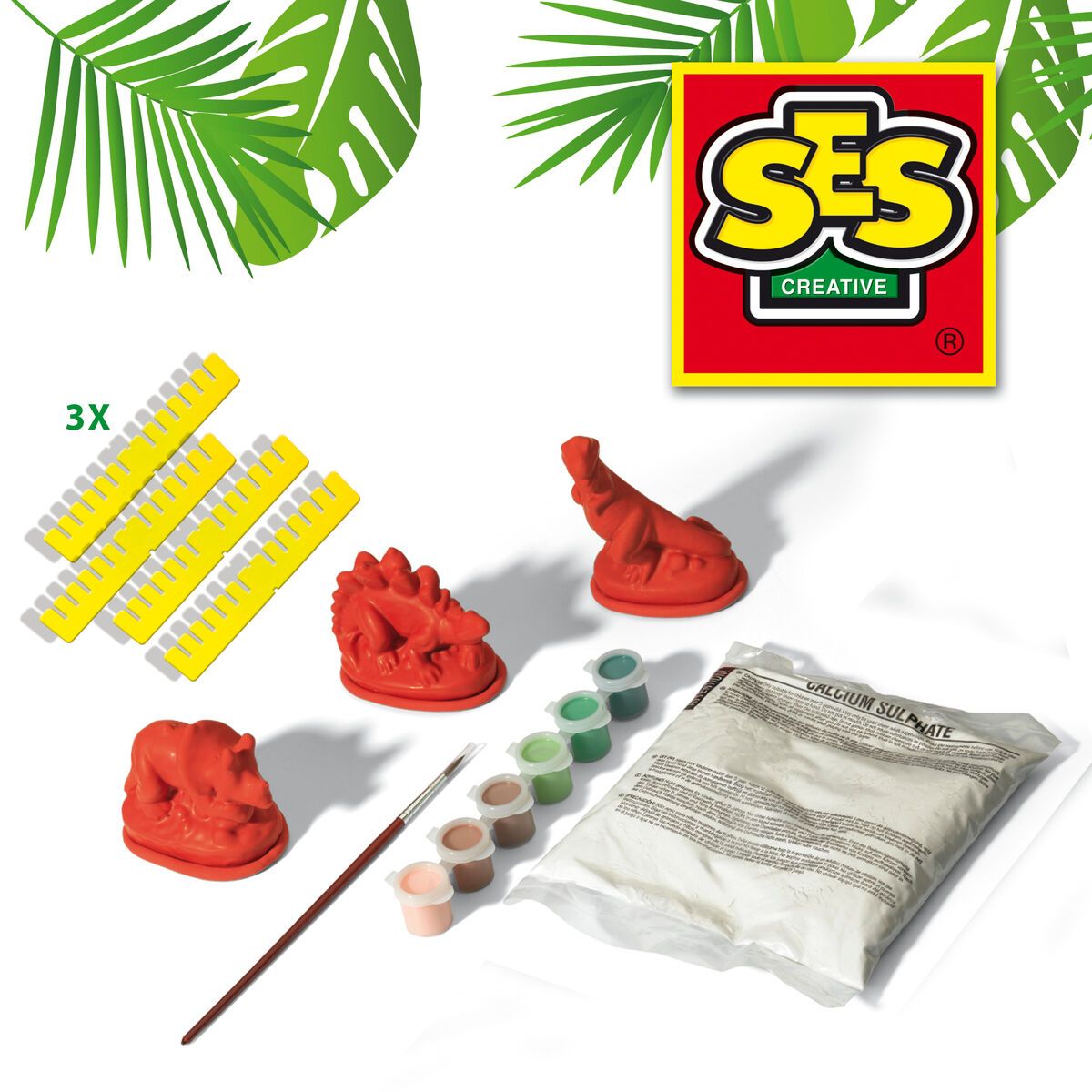 KALINDRA | BB. Modelling paste SES Creative   Moulding set Dinosaurs