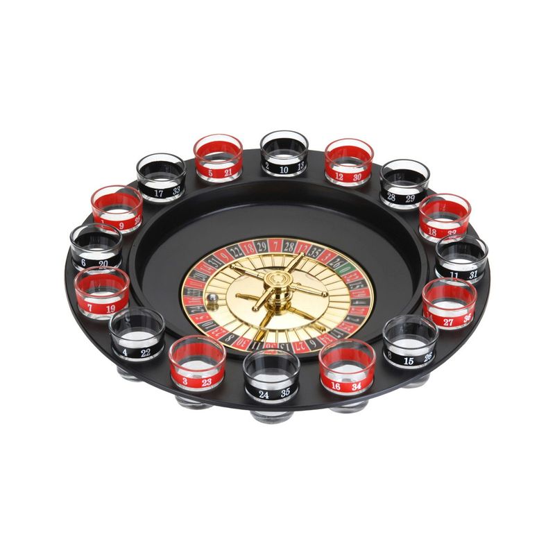 KALINDRA | BB. Drinking Game Casino Roulette ‎90267 18 pcs Glass