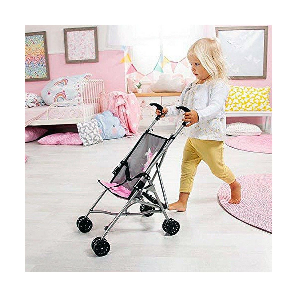 KALINDRA | BB. Doll Stroller Reig Umbrella Grey Fairy