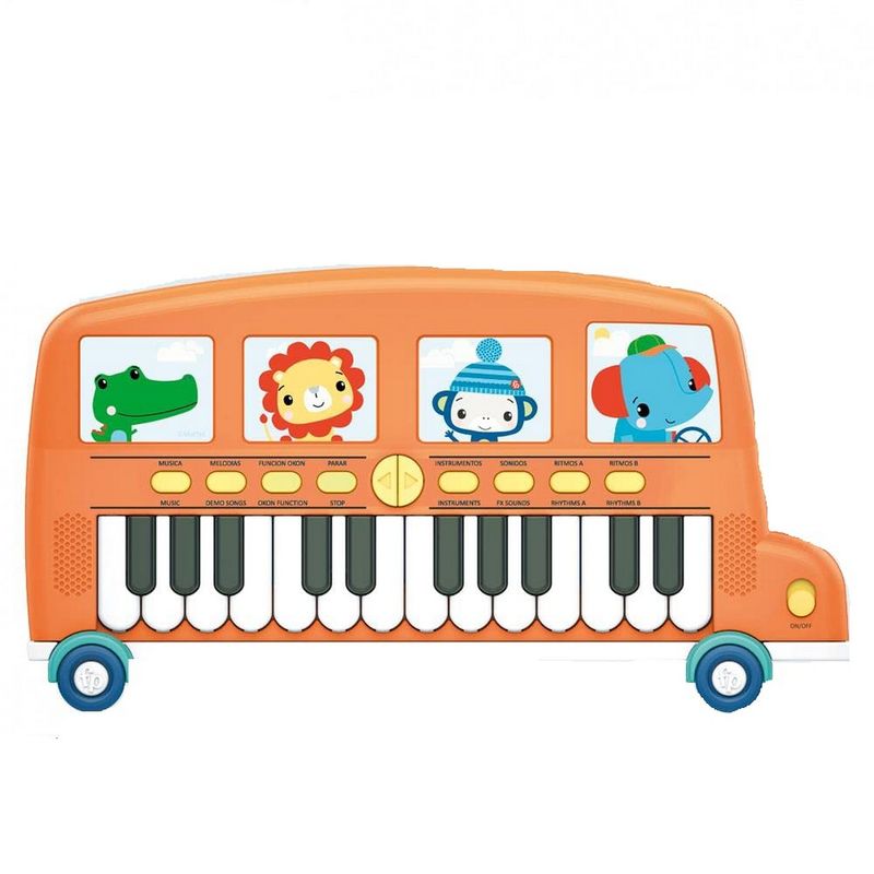KALINDRA | BB. Piano jouet Fisher-Price Piano Électronique Le Bus