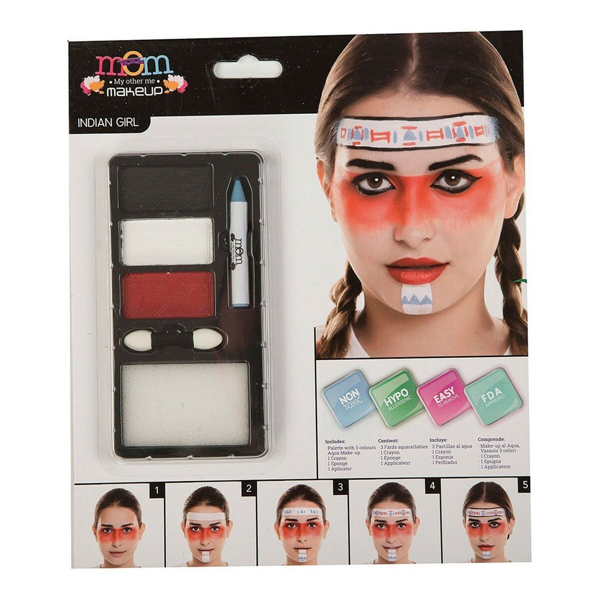 KALINDRA | BB. Children's Make-up Set My Other Me Lady American Indian (24 x 20 cm)