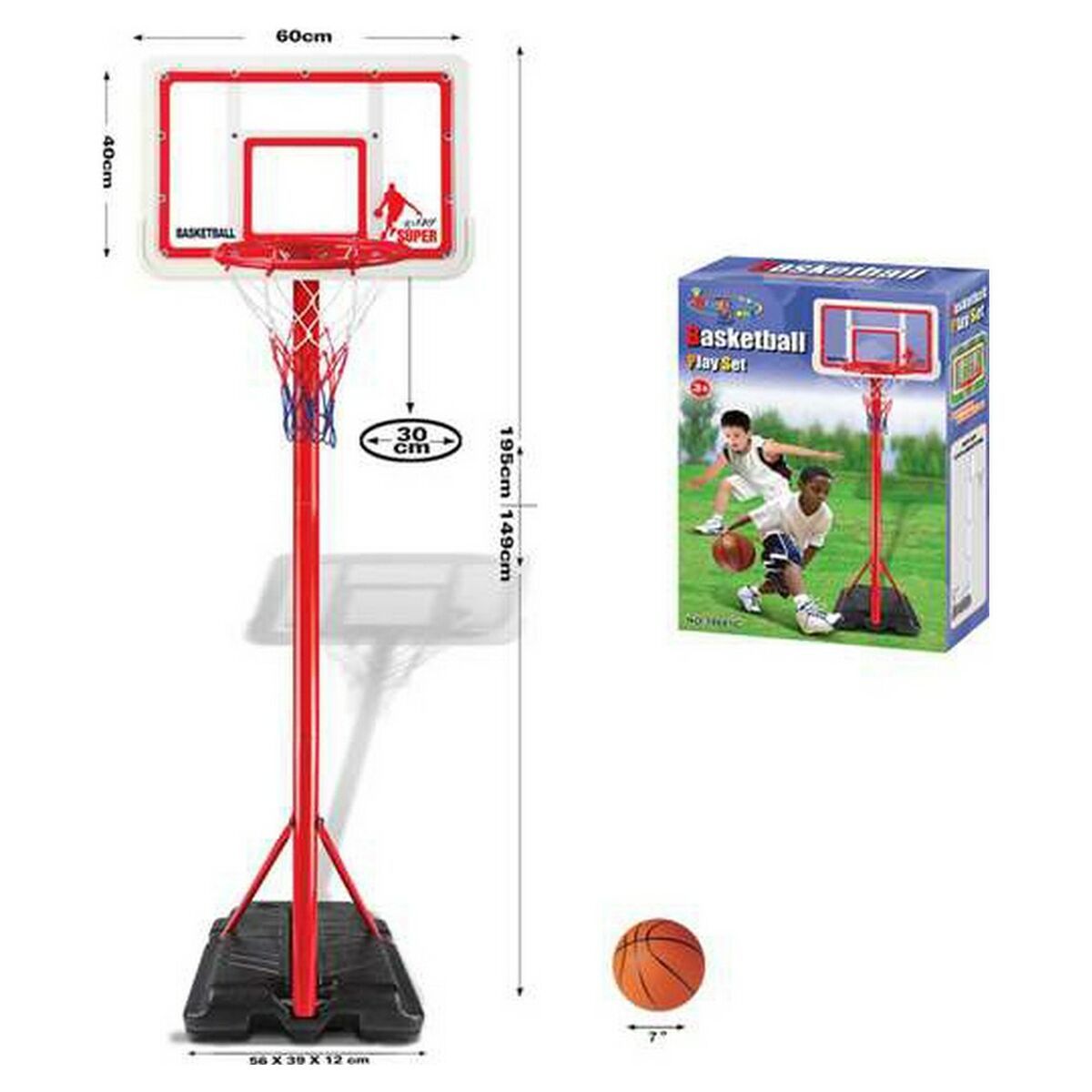 KALINDRA | BB. Playset Basketball 60 x 40 cm