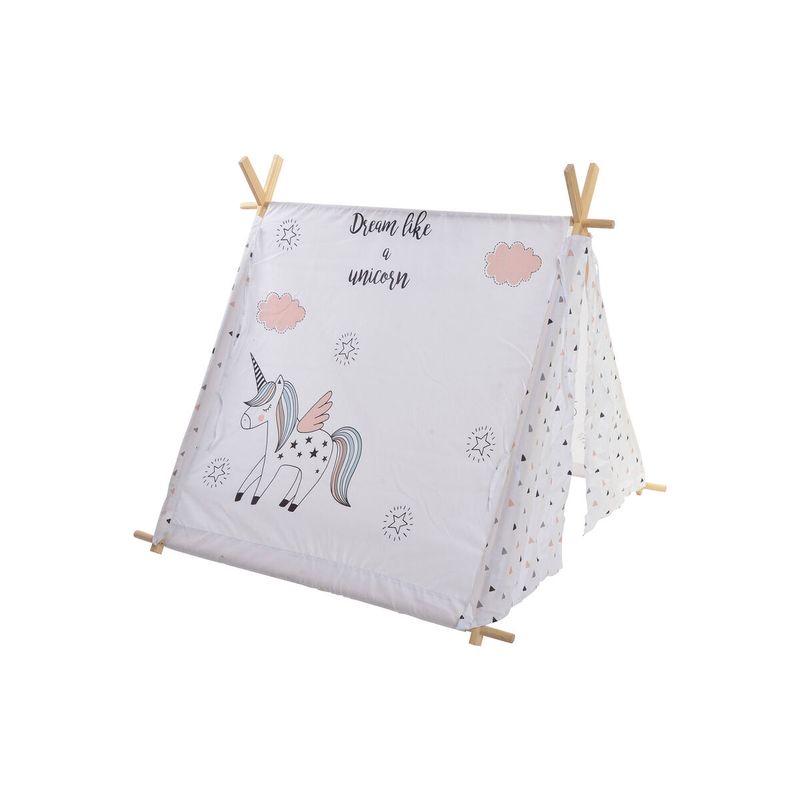 KALINDRA | BB. Tent DKD Home Decor Cotton Wood Unicorn (110 x 110 x 106 cm)