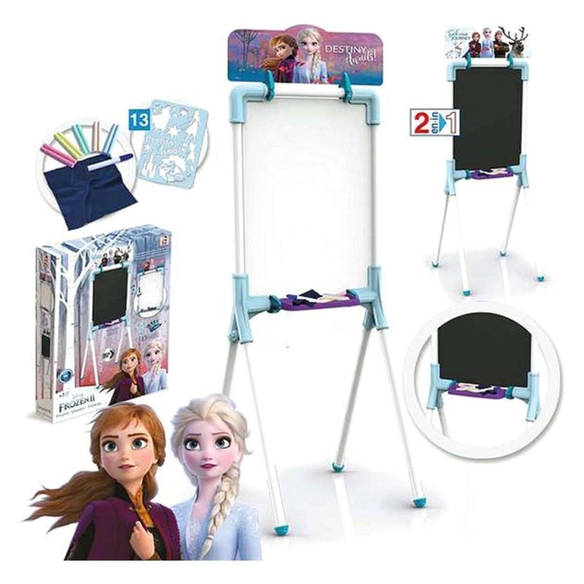 KALINDRA | BB. 2 in 1 Board Frozen 2 Chicos (12 pcs) (37 x 32 x 98 cm)