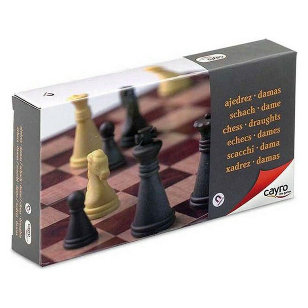 KALINDRA | BB. Chess and Checkers Board Magnetic Cayro C450 Plastic (16 x 16 cm)