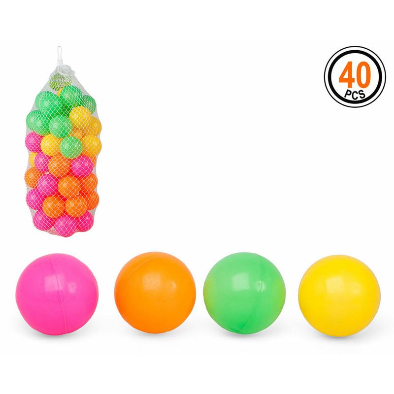 KALINDRA | BB. Coloured Balls for Children&#39;s Play Area 115692 (40 uds)