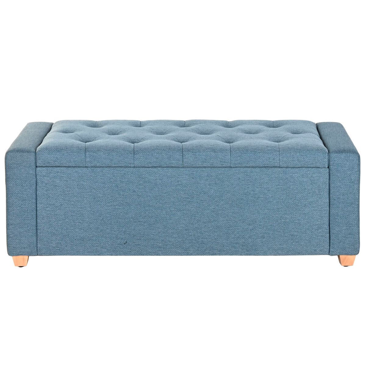 KALINDRA | BB. Bench Home ESPRIT Blue Polyester Wood 120 X 50 X 42 CM