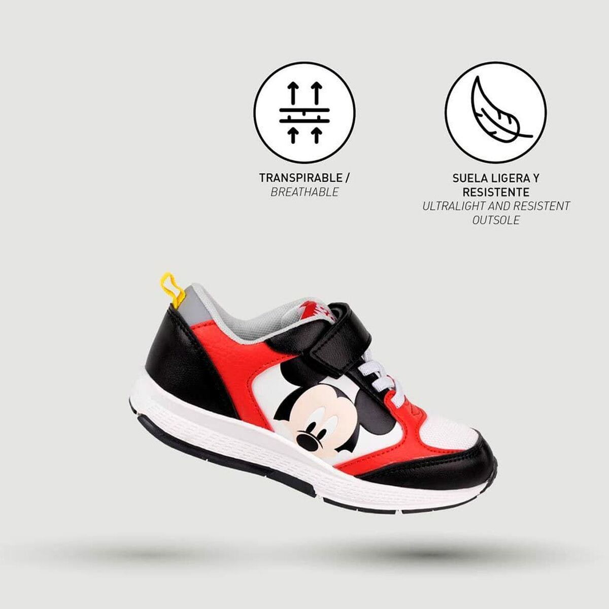 KALINDRA | BB. Sports Shoes for Kids Mickey Mouse Black Red 27