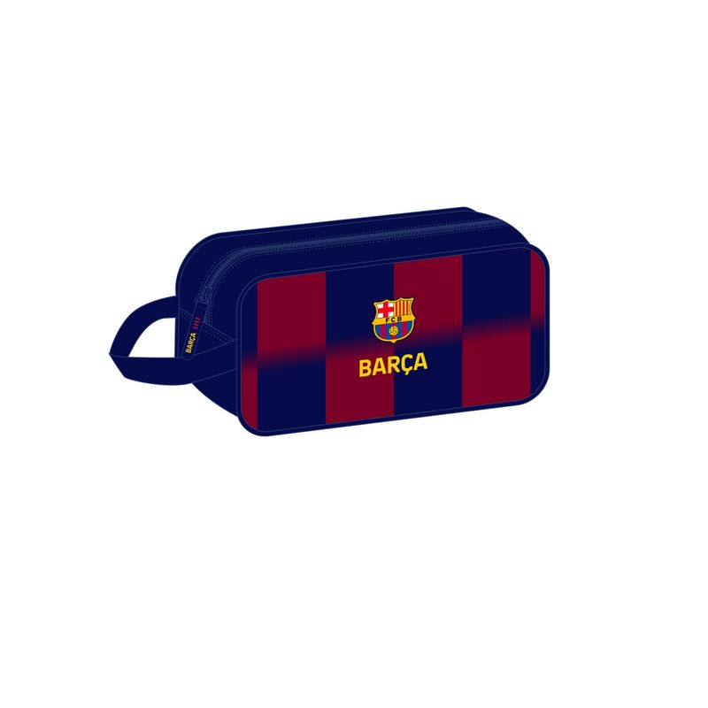 KALINDRA | BB. Schuhtasche für die Reise F.C. Barcelona Blau Granatrot 29 x 15 x 14 cm