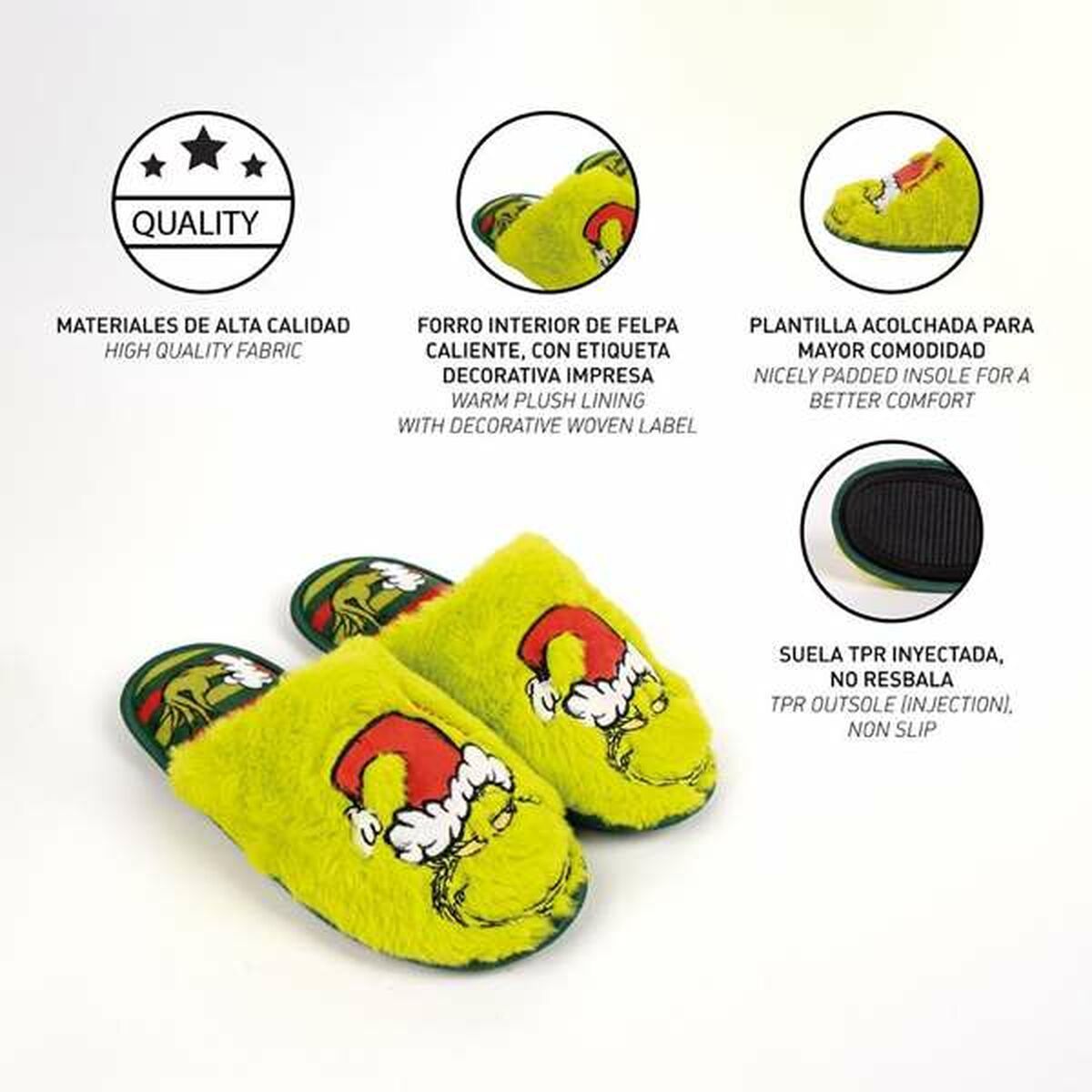 KALINDRA | BB. House Slippers The Grinch Green 40-41