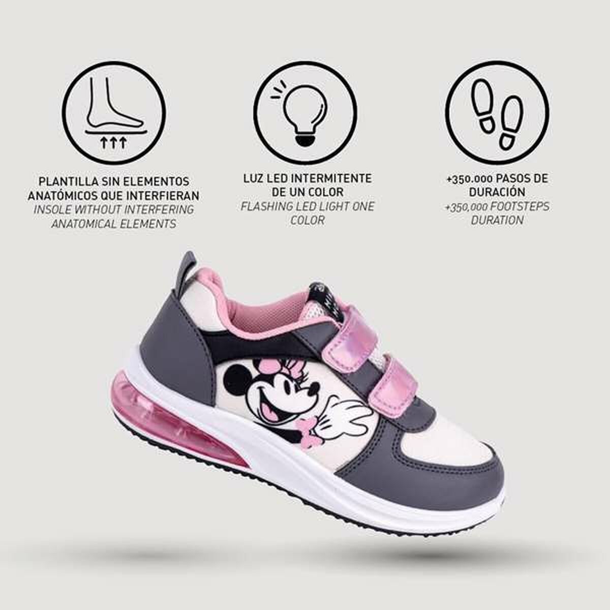 KALINDRA | BB. Sports Shoes for Kids Minnie Mouse Grey