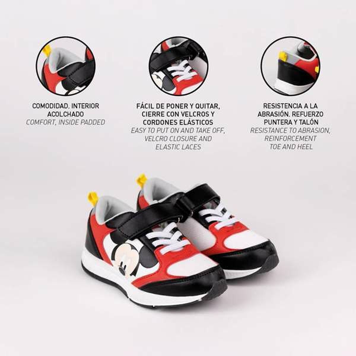 KALINDRA | BB. Sports Shoes for Kids Mickey Mouse Red