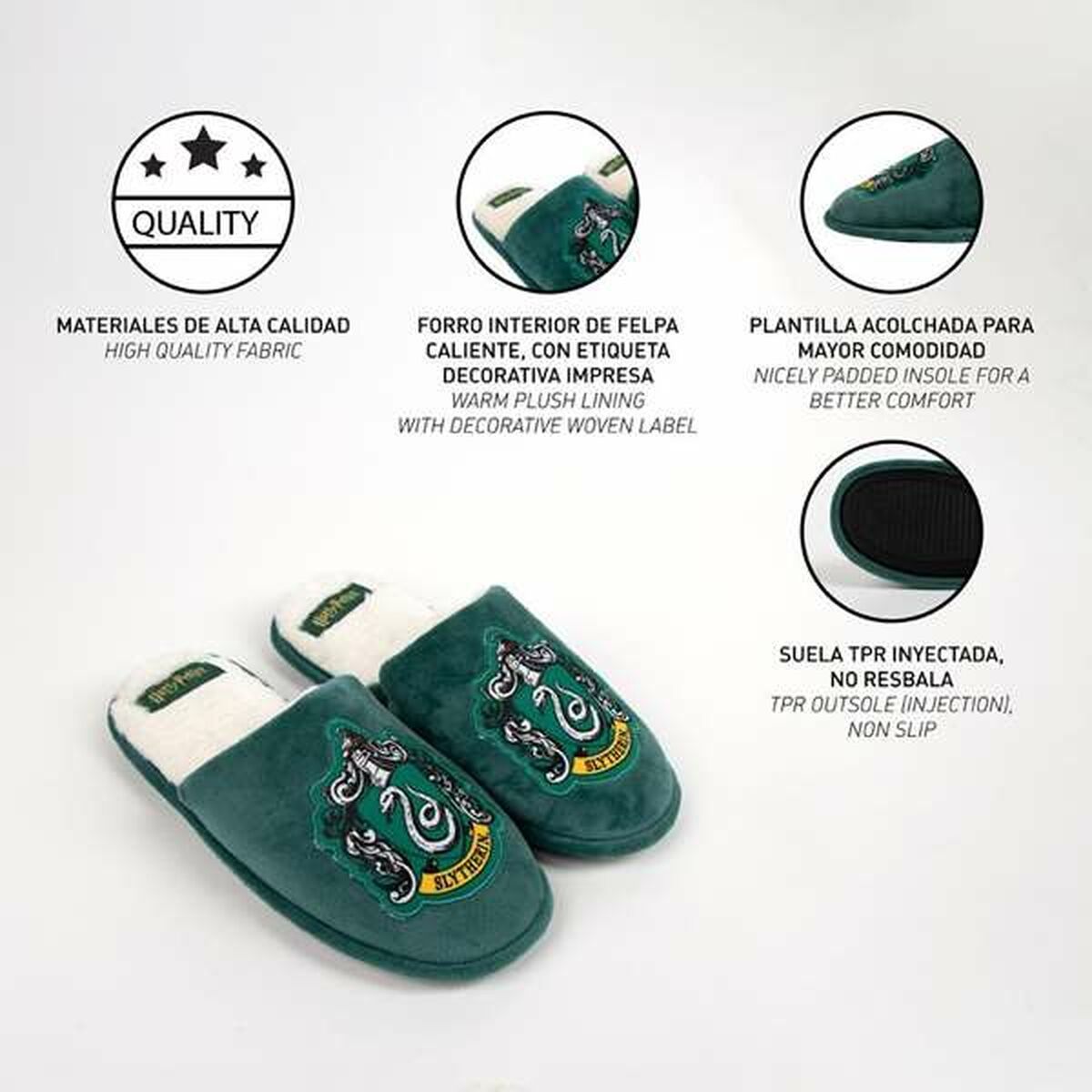 KALINDRA | BB. House Slippers Harry Potter Slytherin  Green