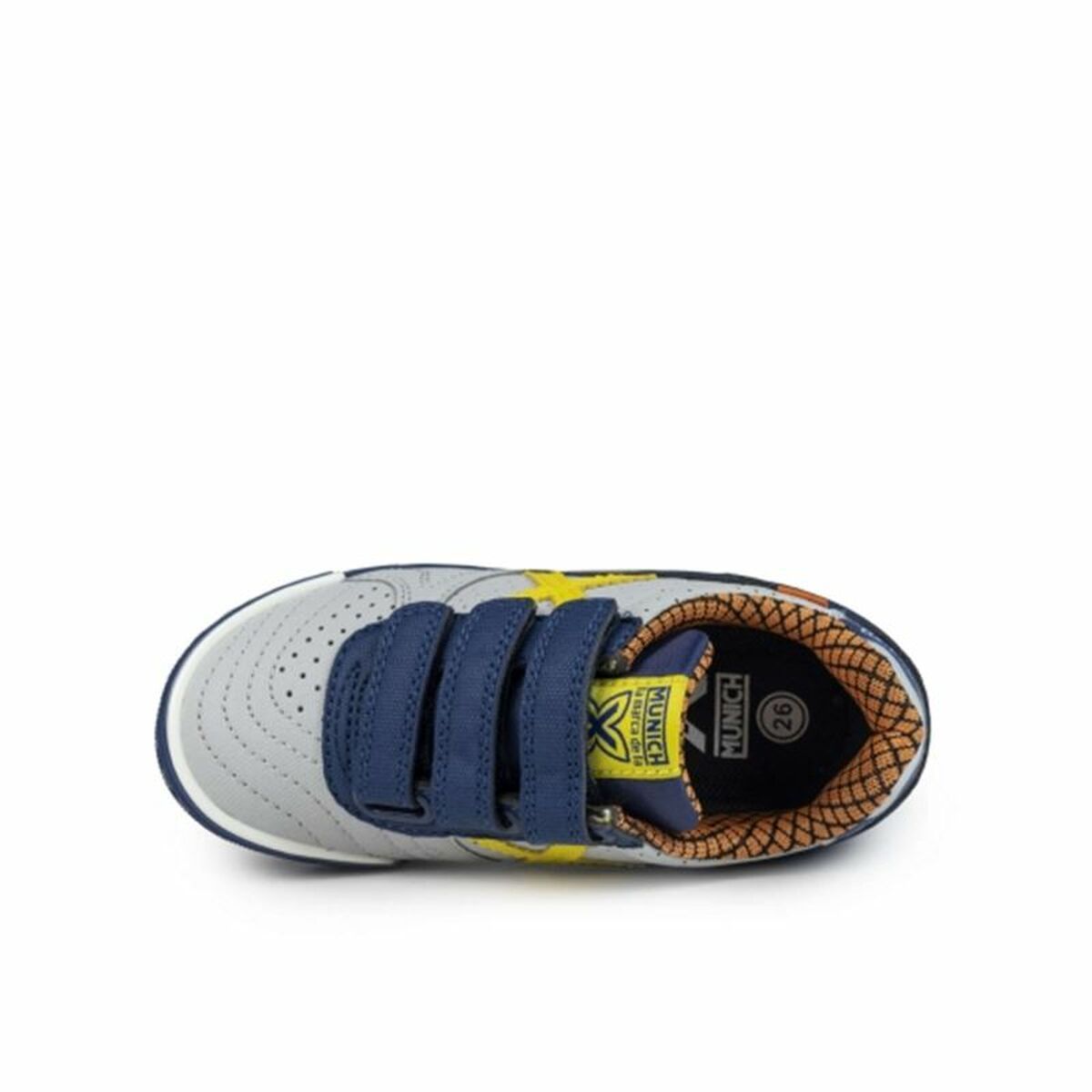 KALINDRA | BB. Children's Indoor Football Shoes Munich G-3 Kid Vco Profit Blue Grey