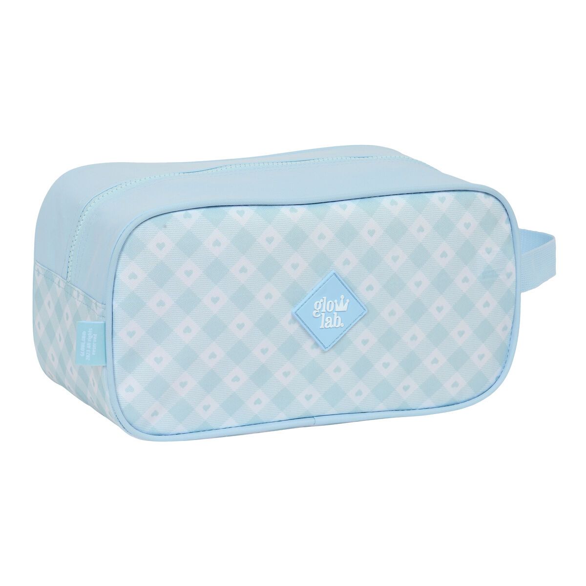 KALINDRA | BB. Travel Slipper Holder Glow Lab Cisnes Light Blue 29 x 15 x 14 cm