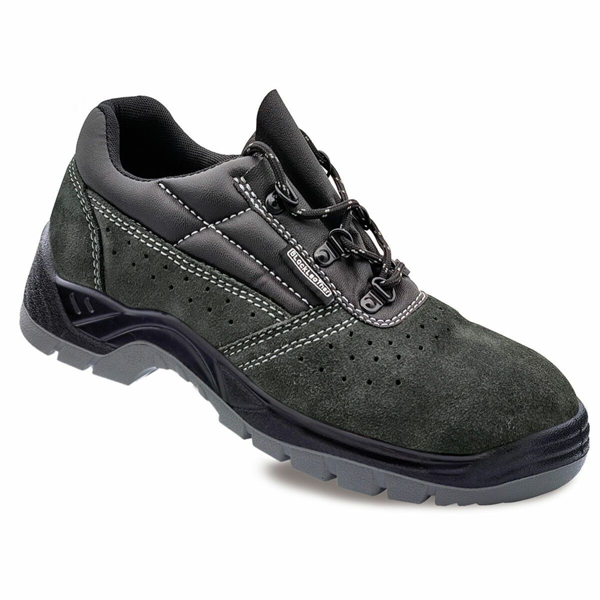 KALINDRA | BB. Safety shoes s1p src Blackleather Suede Grey