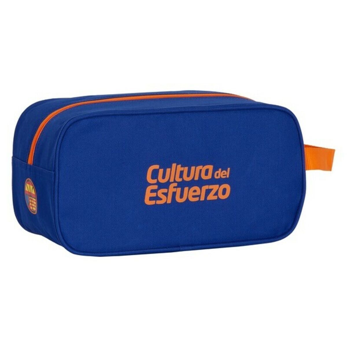 KALINDRA | BB. Travel Slipper Holder Valencia Basket Blue Orange (29 x 15 x 14 cm)