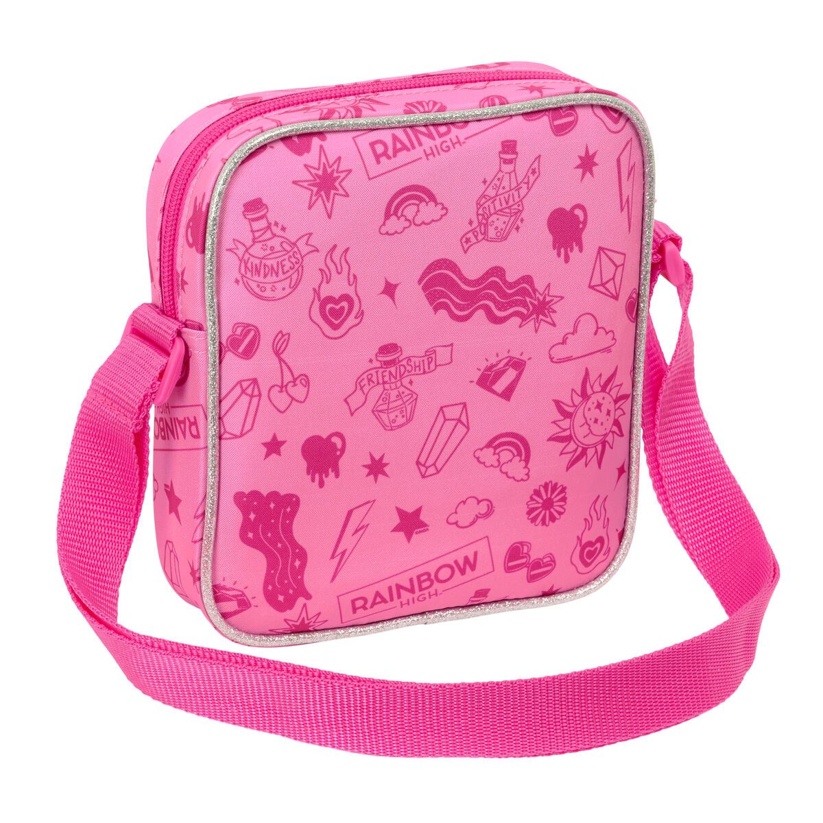 KALINDRA | BB. Shoulder Bag Rainbow High Shine Multicolour 16 x 18 x 4 cm