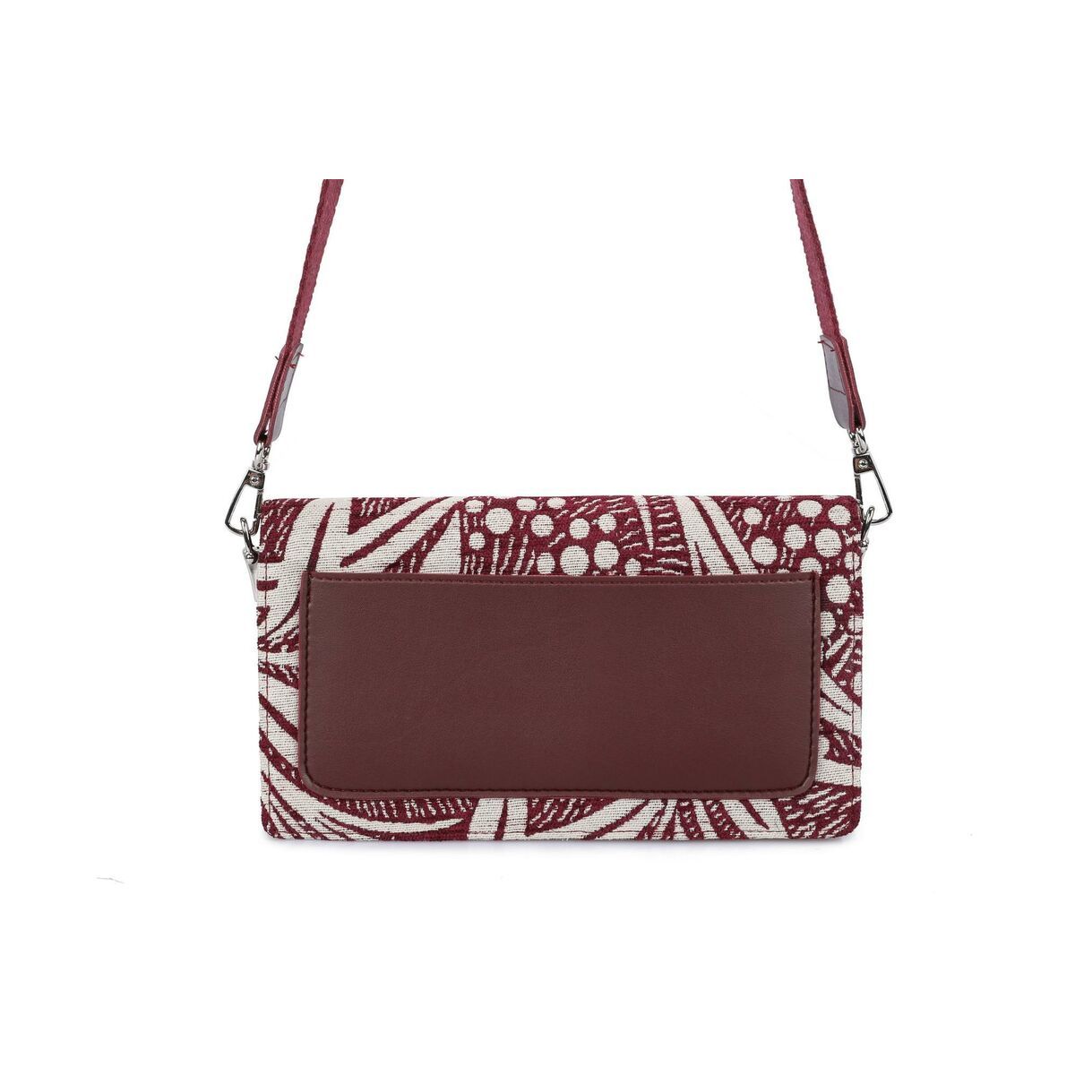 KALINDRA | BB. Women's Handbag Laura Ashley CRESTON-FLOWER-CLARET-RED Grey 24 x 13 x 3 cm