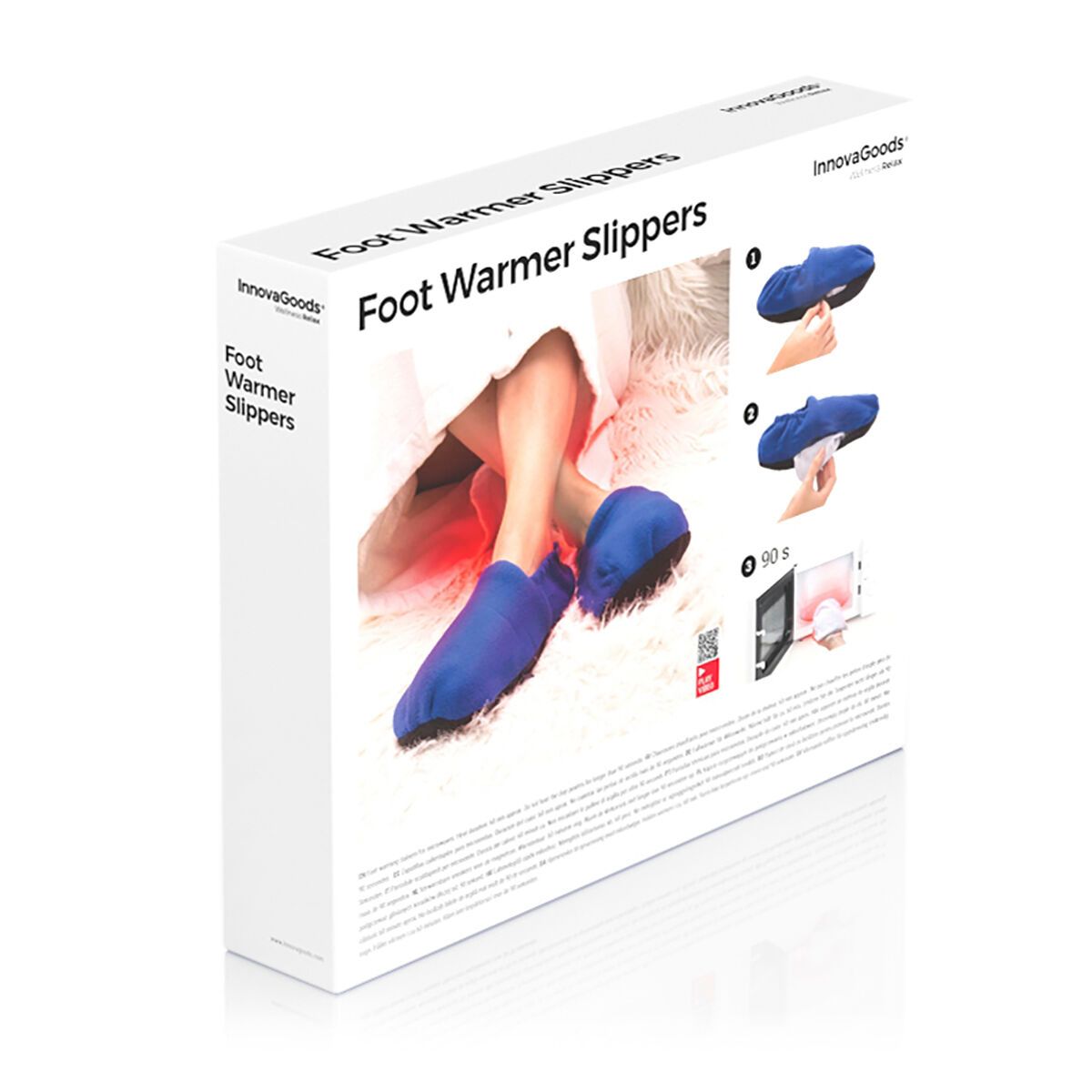 KALINDRA | BB. Microwavable Heated Slippers InnovaGoods Blue