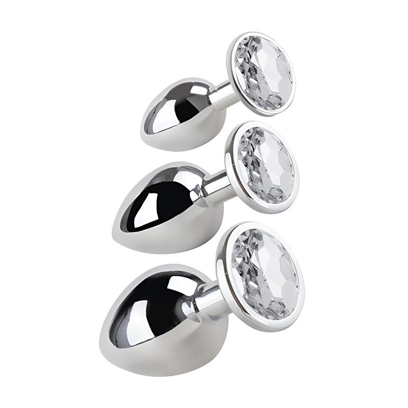 KALINDRA | BB. Anal plug S Pleasures Silver 3 Pieces