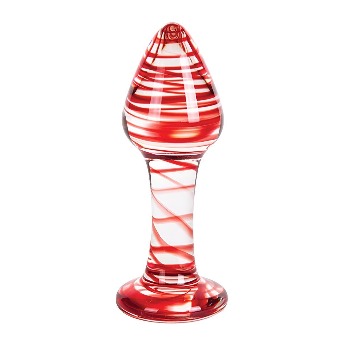 KALINDRA | BB. Anal plug S Pleasures Red Transparent (10,3 cm) (10,2 cm)