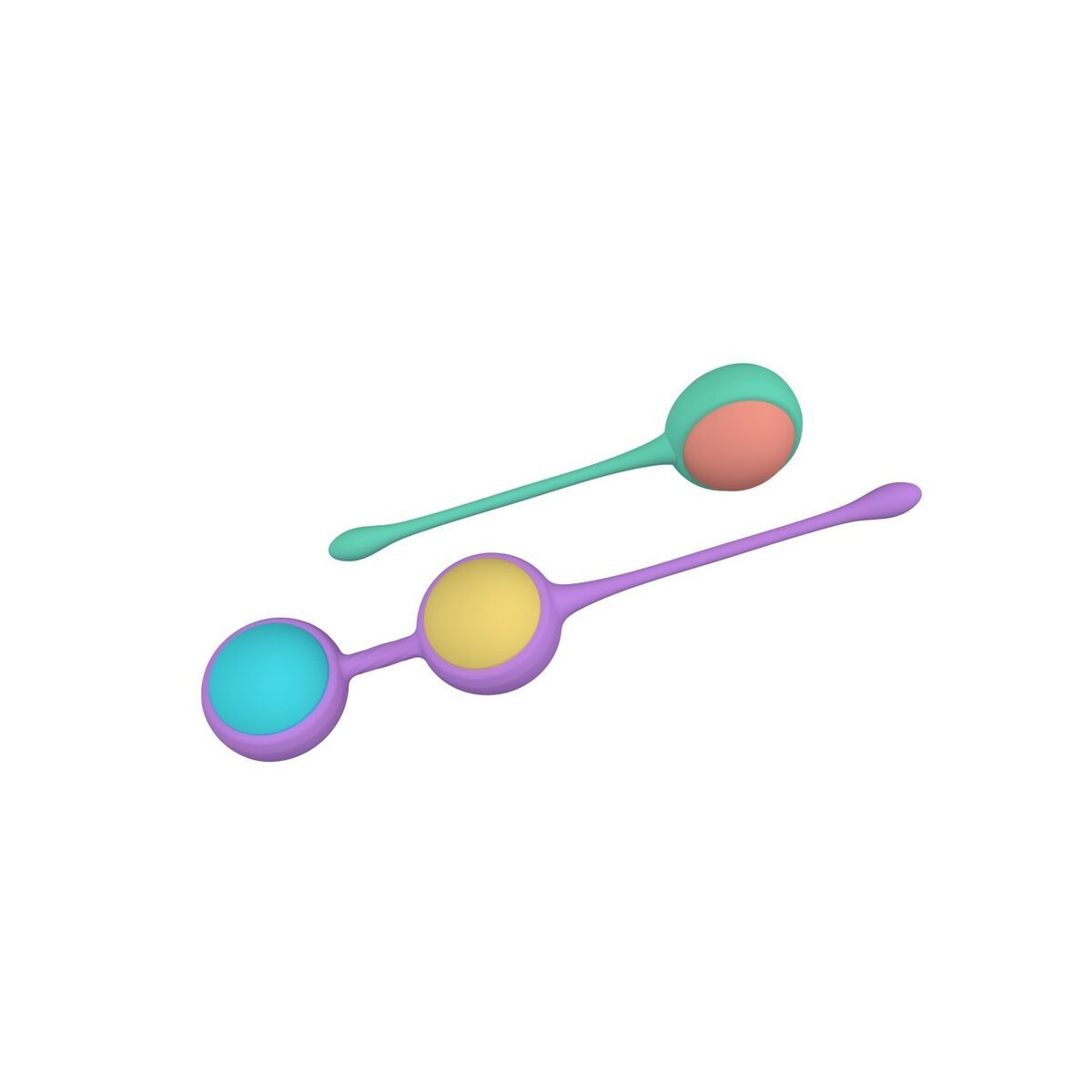 KALINDRA | BB. Weighted Kegel Training Kit Party Color Toys Silicone 3 Pieces