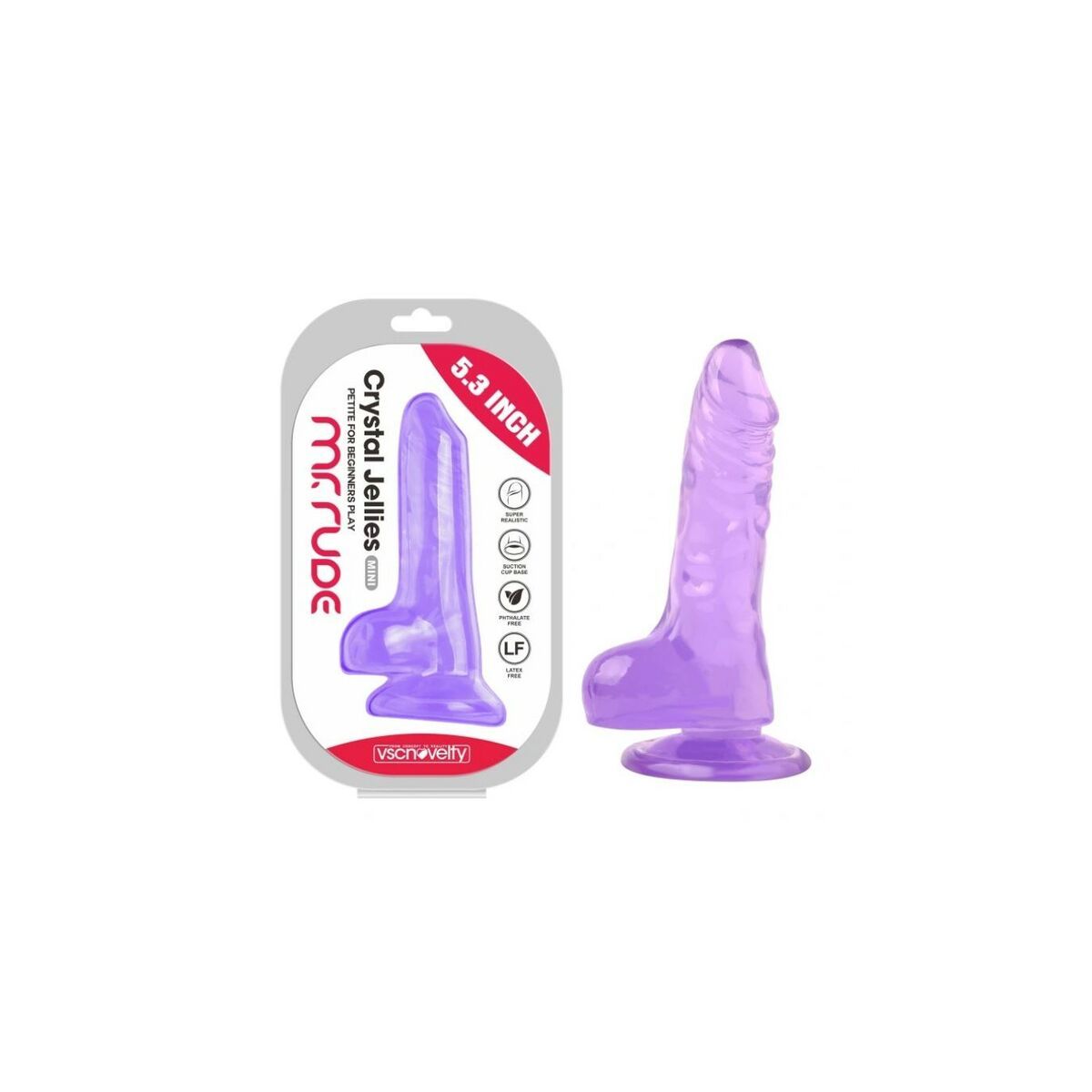 KALINDRA | BB. Realistic Dildo VSCNOVELTY TPE Purple 13,5 cm