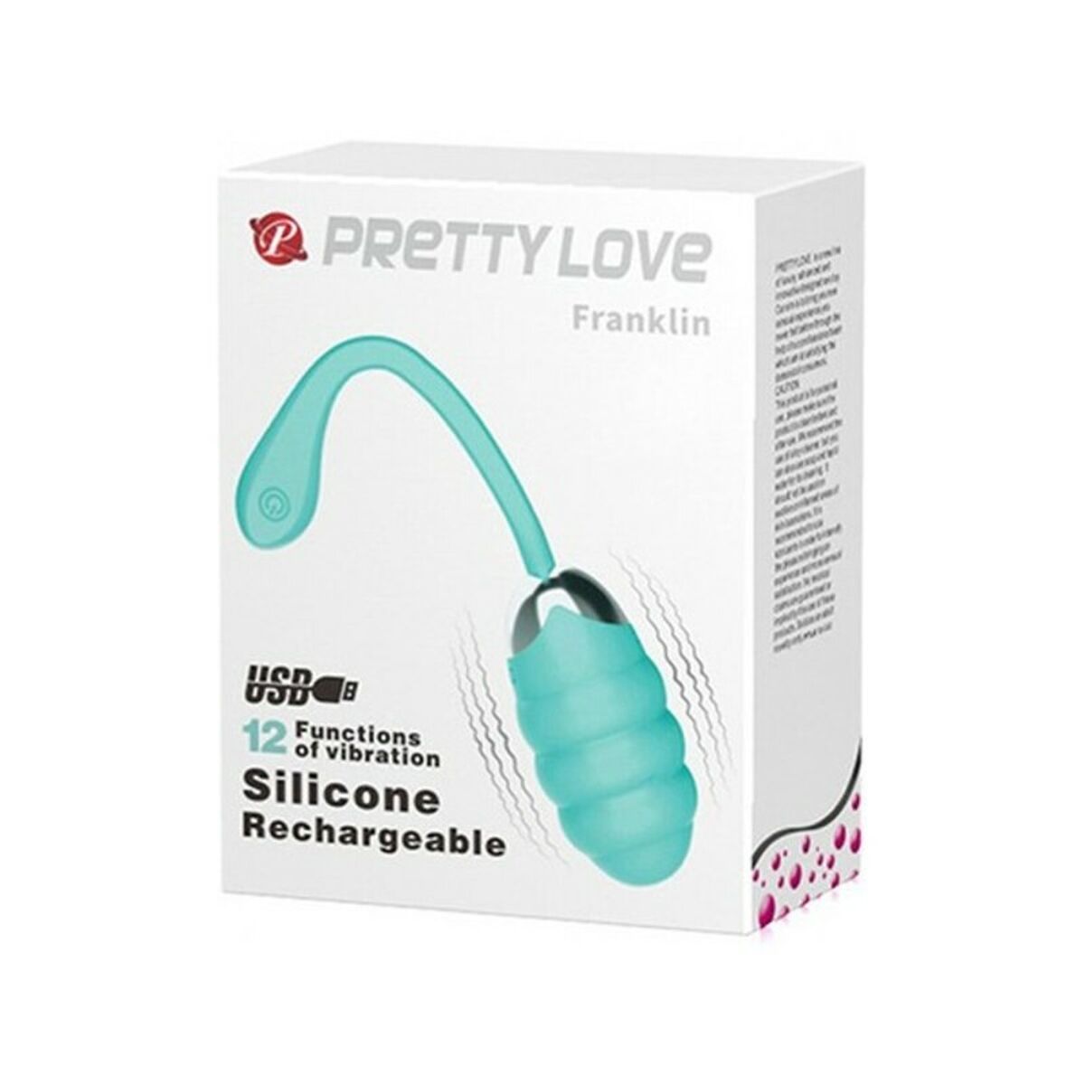 KALINDRA | BB. Egg Vibrator Pretty Love Franklin Turquoise (Ø 3,6 cm)