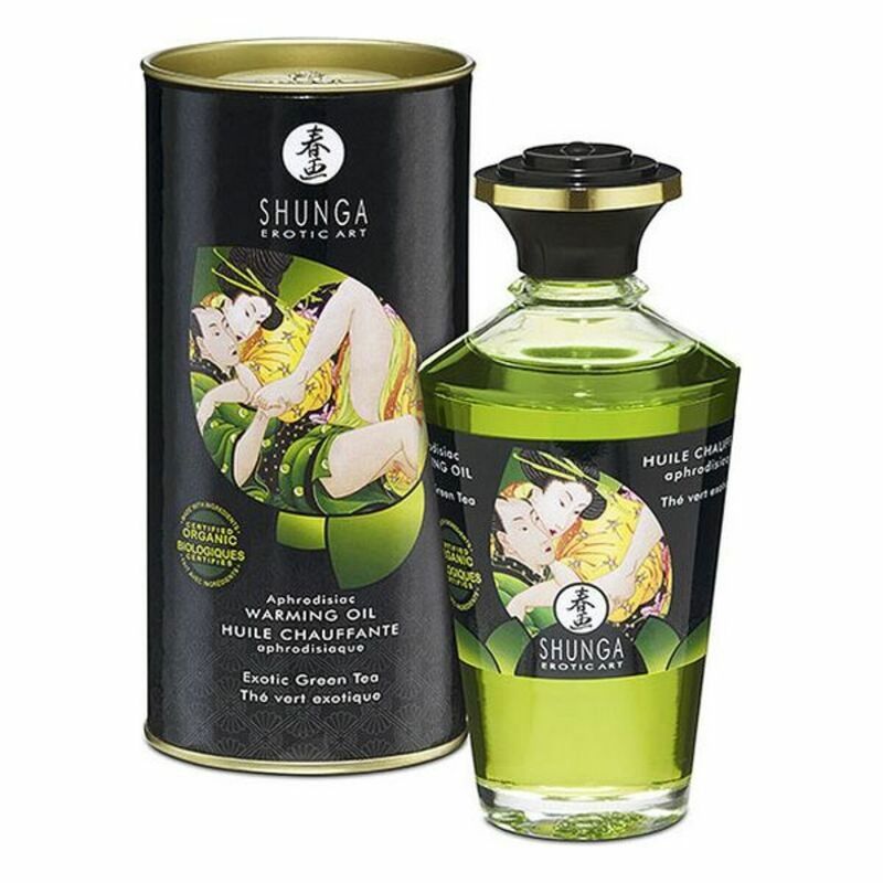 KALINDRA | BB. Huile de massage érotique Shunga CC812100 Thé vert (100 ml)