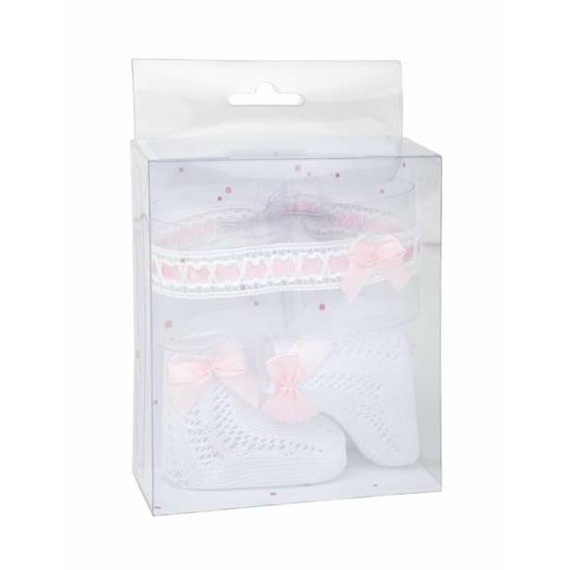 KALINDRA | BB. Gift Set for Babies Arias White Pink 2 Pieces