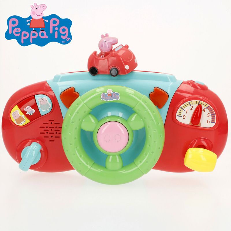 KALINDRA | BB. Steering Wheel for Pushchair Peppa Pig 26 x 17 x 7 cm (4 Units)