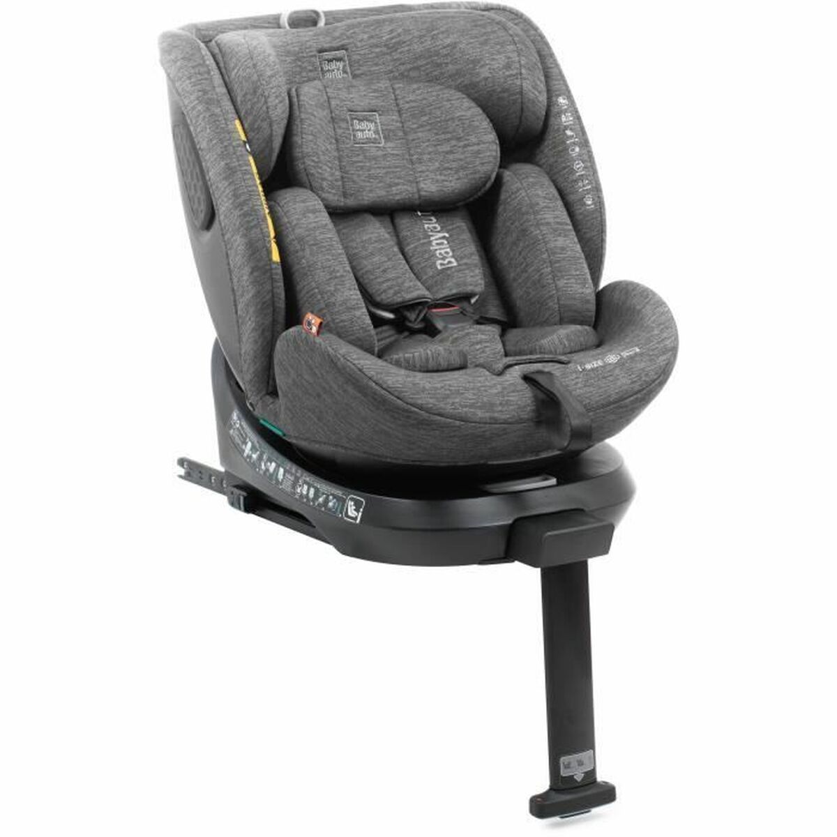 KALINDRA | BB. Car Chair Babyauto CORE Grey 0 (de 0 a 10 kilos) I (9 - 18 kg) II (15-25 kg) III (22 - 36 kg) Children's ECE R129/04