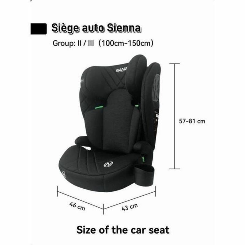 KALINDRA | BB. Car Chair Nania Black ECE R129/04