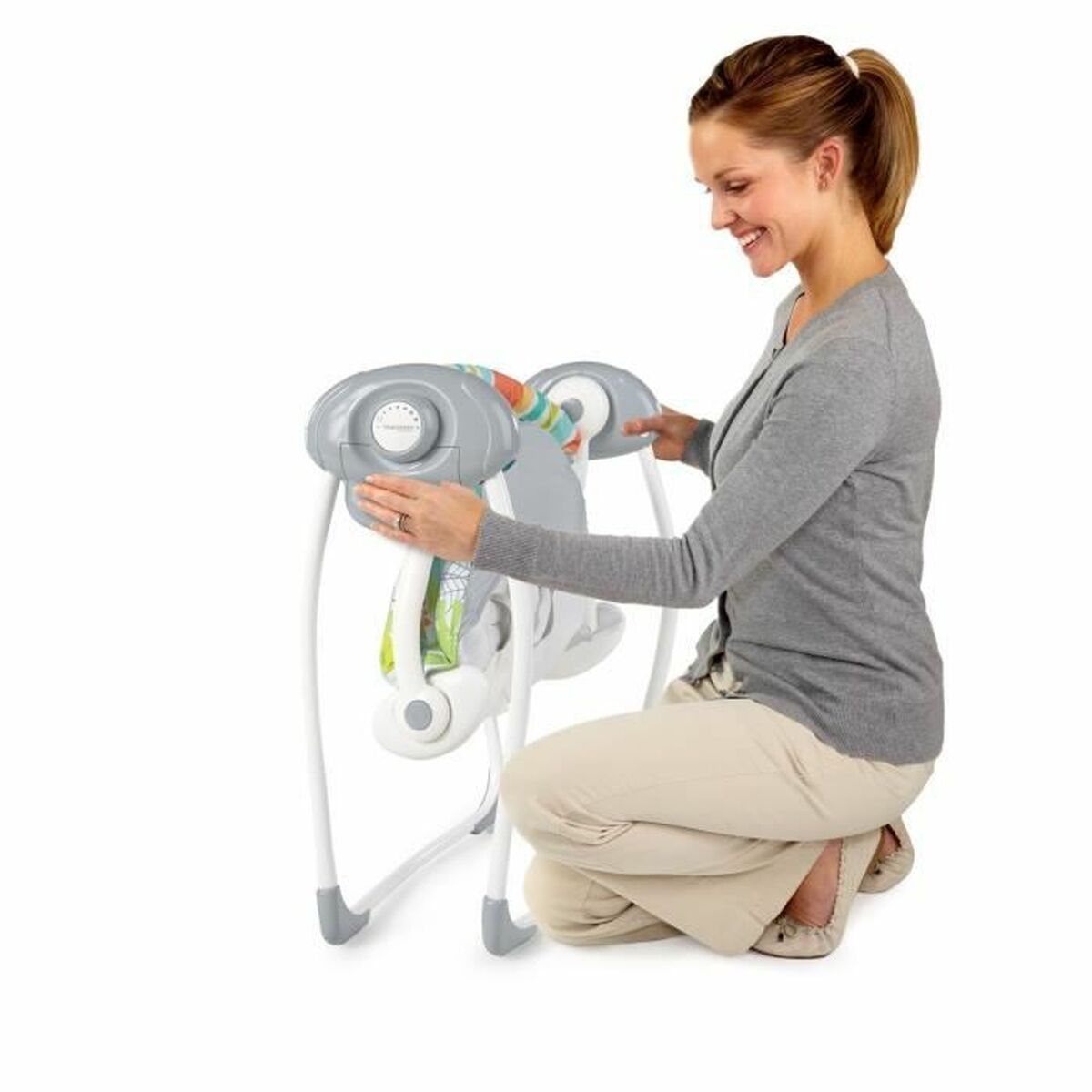 KALINDRA | BB. Rocking Chair Ingenuity Compact portable swing Multicolour animals