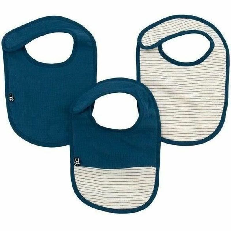 KALINDRA | BB. Bib Domiva Blue Cotton 3 Pieces (3 Units)